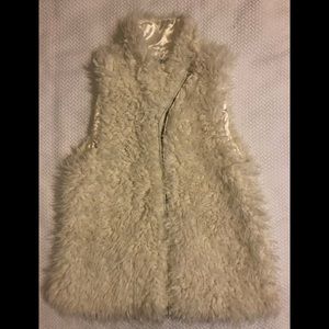 Off White Fur Vest